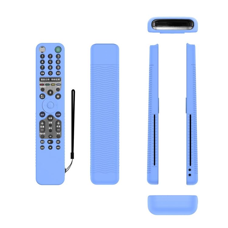 Remote Control Anti-Fall Silicone Protective Case For Sony RMF-TX600C/P/U/E 500U/E, For Sony RMF-TX600C/P/U/E 500U/E(Black), For Sony RMF-TX600C/P/U/E 500U/E(Blue), For Sony RMF-TX600C/P/U/E 500U/E(Red), For Sony RMF-TX600C/P/U/E 500U/E(Luminous Blue)
