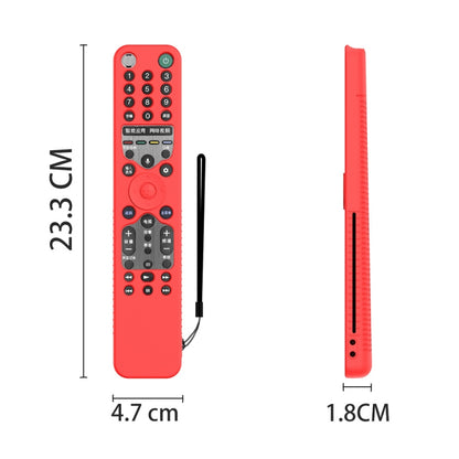 Remote Control Anti-Fall Silicone Protective Case For Sony RMF-TX600C/P/U/E 500U/E, For Sony RMF-TX600C/P/U/E 500U/E(Black), For Sony RMF-TX600C/P/U/E 500U/E(Blue), For Sony RMF-TX600C/P/U/E 500U/E(Red), For Sony RMF-TX600C/P/U/E 500U/E(Luminous Blue)