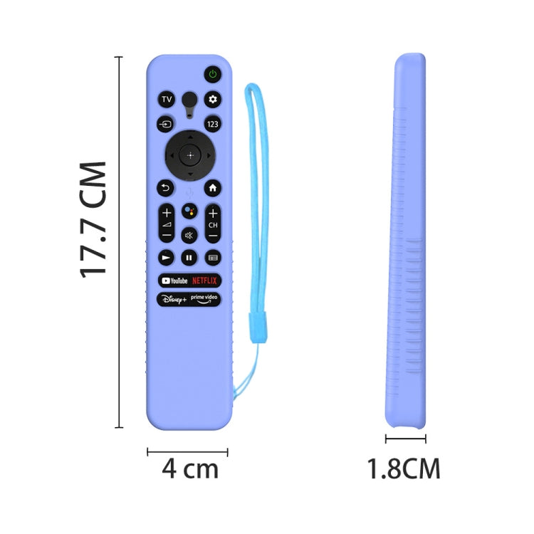Y56 Voice Remote Silicone Anti-Fall Protective Case For Sony RMF-TX800U/C/P/T/900U, For Sony RMF-TX800U/C/P/T/900U(Luminous Green), For Sony RMF-TX800U/C/P/T/900U(Blue), For Sony RMF-TX800U/C/P/T/900U(Red), For Sony RMF-TX800U/C/P/T/900U(Luminous Blue)
