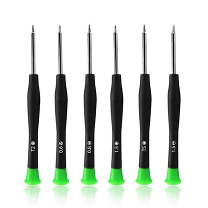 30pcs Color Hat Screw Batch Digital Mobile Phone Clock Maintenance Tool, 1.5 Phillips, 1.5 Straight, 0.8 Five Star, 0.6 Y Shape, T2 Hexagon, T5 Hexagon