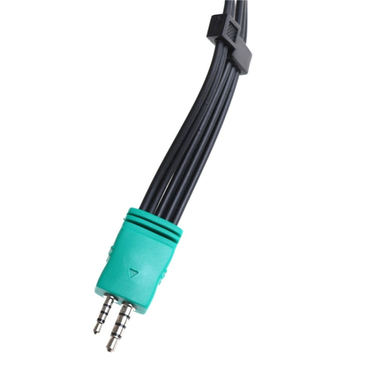 for Samsung 3.5+2.5 to 5RCA Double-head LCD TV AV Cable Component Signal Cable, 20cm 3.5+2.5 to 5RCA