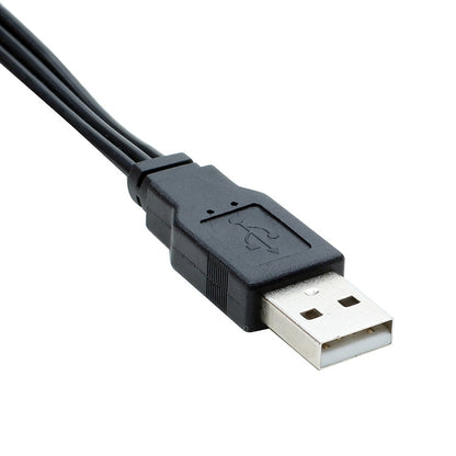 USB to 3 RCA Bus 1 Male 3 Female AV Audio Cable, 25cm, 1.5m