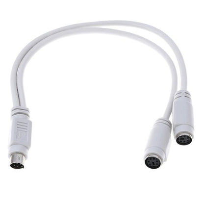 PS2 2pcs 1 to 2 Transfer Wiring Industrial Computer with Keyboard Mouse Interface, PS2 1 to 2 Mouse Interface