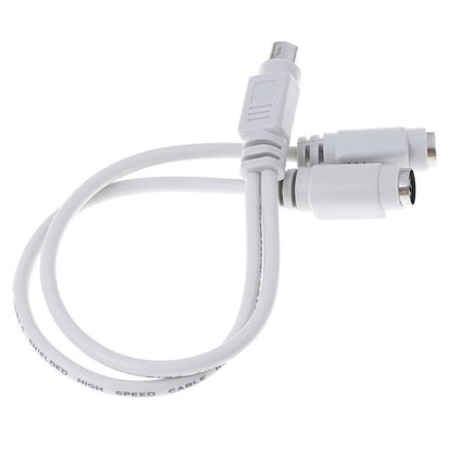 PS2 2pcs 1 to 2 Transfer Wiring Industrial Computer with Keyboard Mouse Interface, PS2 1 to 2 Mouse Interface
