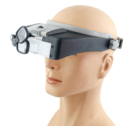 81007-AP LED Light Head-mounted Electronic Repair Tool Magnifying Glass, 81007-AP