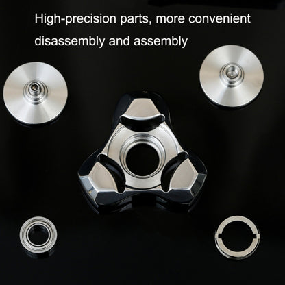 Fingertips Piping Gyro CNC Mechanical Anti-Anxiety Gear Metal Toys, Fox(Blue), Fox(Silver), Fox(Black)