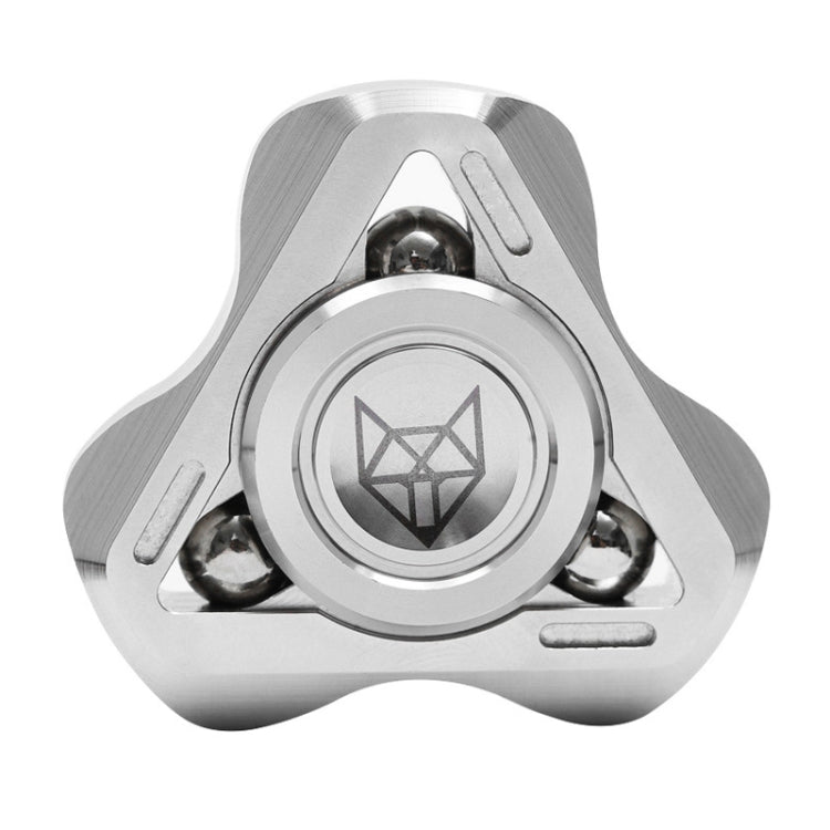 Fingertips Piping Gyro CNC Mechanical Anti-Anxiety Gear Metal Toys, Fox(Blue), Fox(Silver), Fox(Black)