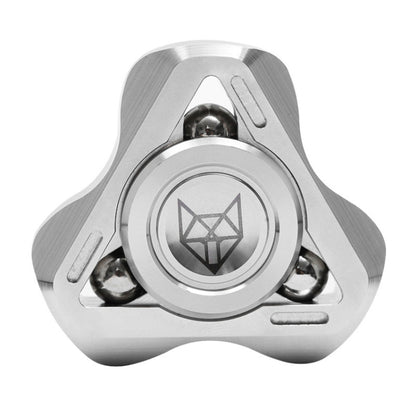 Fingertips Piping Gyro CNC Mechanical Anti-Anxiety Gear Metal Toys, Fox(Blue), Fox(Silver), Fox(Black)