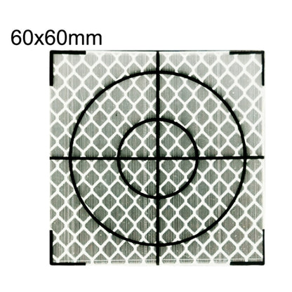 FP001 Diamond Tunnel Mapping Reflective Sticker Monitoring Measurement Point Sticker, Size: 60x60mm, 60x60mm, 60x60mm With Triangle