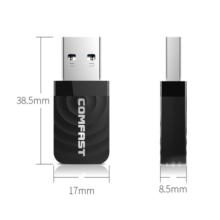 Driver-free USB Wireless Gigabit Network Card WIFI Transmitter Receiver, 2