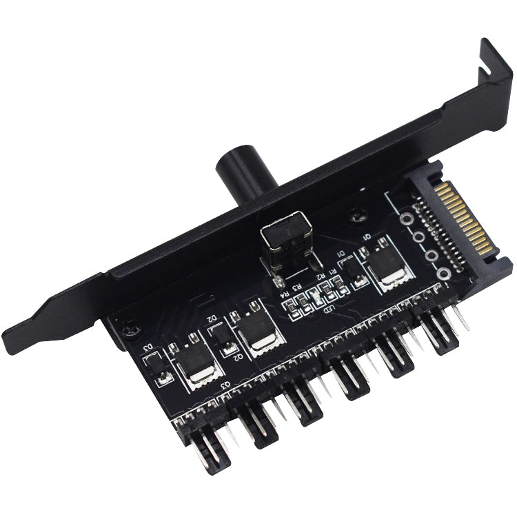 PIC Bit Case Cooling Fan Control Switch PWM 6 Way Computer Fan Speed Controller, PIC Bit Case SATA