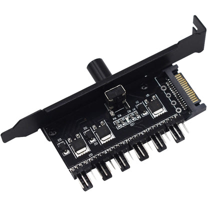 PIC Bit Case Cooling Fan Control Switch PWM 6 Way Computer Fan Speed Controller, PIC Bit Case SATA