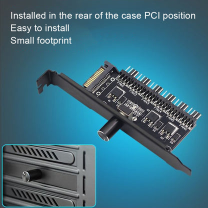 PIC Bit Case Cooling Fan Control Switch PWM 6 Way Computer Fan Speed Controller, PIC Bit Case SATA