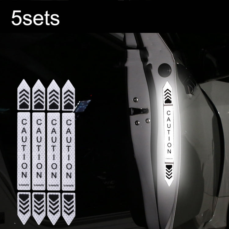 5sets Car Opening Door Anti-Collision Safety Warning Reflector, 5sets Diamond Yellow, 5sets Fluorescent Green, 5sets Diamond White, 5sets Diamond Red, 5sets Diamond Blue
