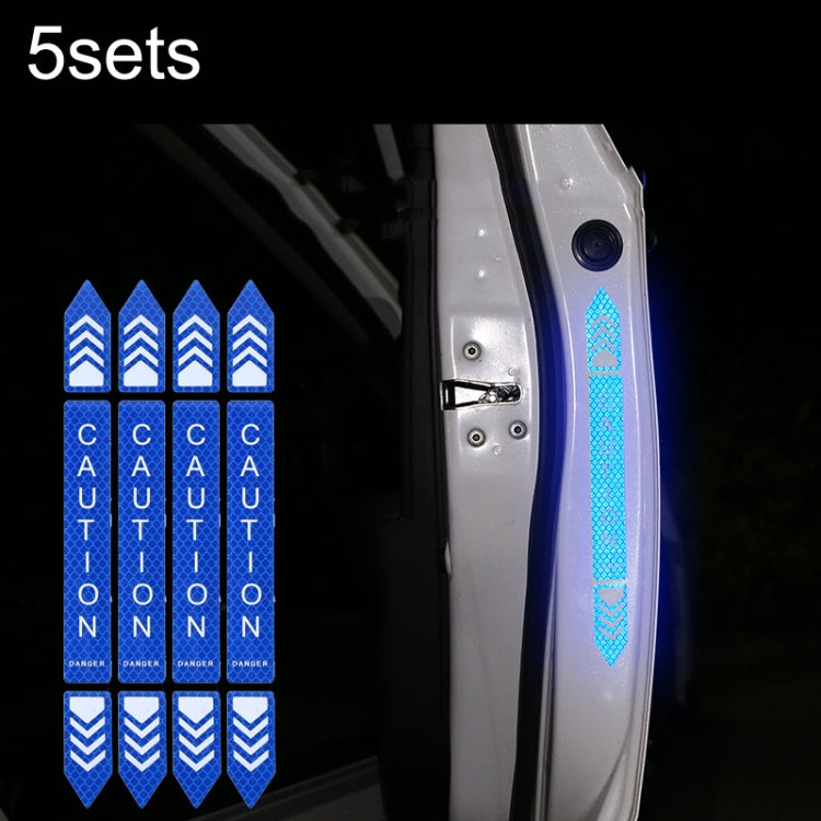 5sets Car Opening Door Anti-Collision Safety Warning Reflector, 5sets Diamond Yellow, 5sets Fluorescent Green, 5sets Diamond White, 5sets Diamond Red, 5sets Diamond Blue