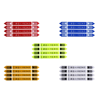 5sets Car Opening Door Anti-Collision Safety Warning Reflector, 5sets Diamond Yellow, 5sets Fluorescent Green, 5sets Diamond White, 5sets Diamond Red, 5sets Diamond Blue