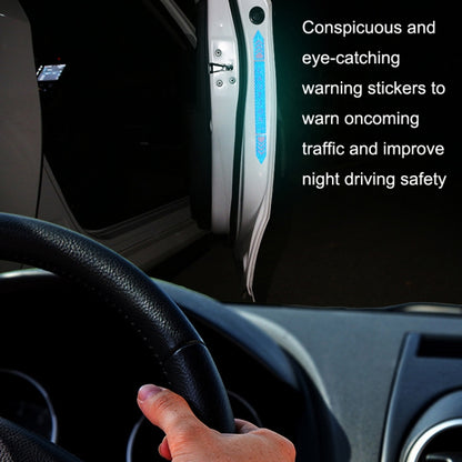 5sets Car Opening Door Anti-Collision Safety Warning Reflector, 5sets Diamond Yellow, 5sets Fluorescent Green, 5sets Diamond White, 5sets Diamond Red, 5sets Diamond Blue