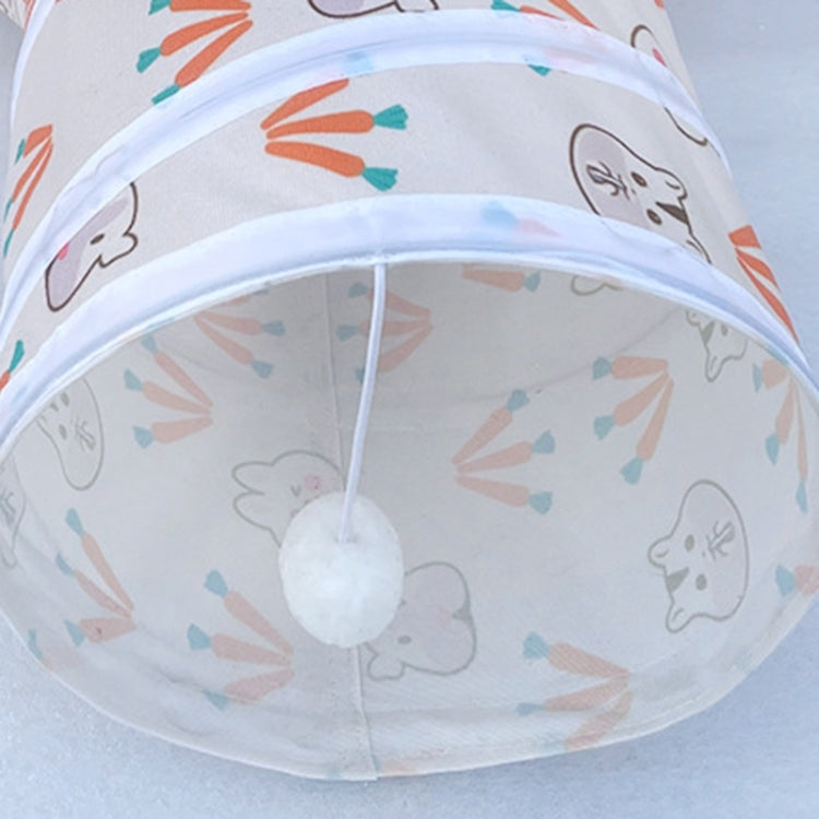 Foldable Rabbit Tunnel Suede Cat Three Exit Channel