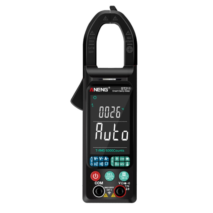 ANENG Large Screen Multi-Function Clamp Fully Automatic Smart Multimeter, ST211 Red, ST211 Black, ST212 Red DC Current, ST212 Black DC Current