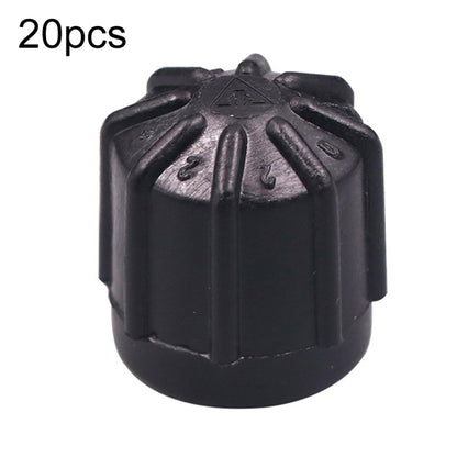 20pcs Car Air Conditioner Dustproof Plastic Valve Leakproof Cap, Large, Small