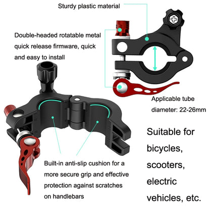 For DJI Mini 3 Pro / RC1 Sunnylife MM3-ZJ400 Remote Control Shooting Camera Bicycle Clip, Bicycle Clip For DJI RC1