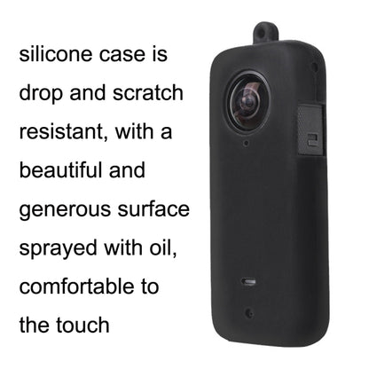 For Insta360 One X2 Sunnylife ST-Q9420 Silicone Protective Case, For Insta360 One X2 Red Lens Screen Case, For Insta360 One X2 Black Lens Screen Case