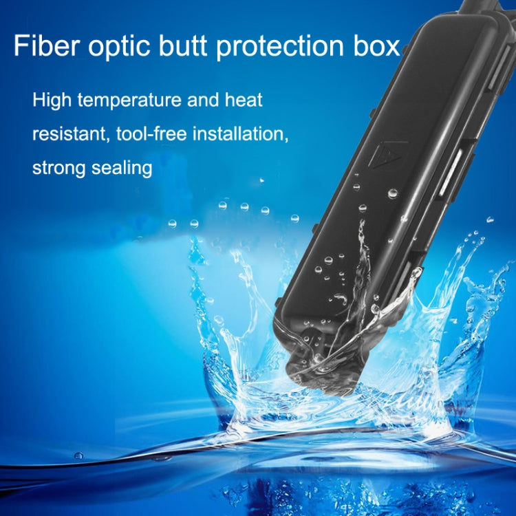 P-1101-5 5pcs SC Type Optical Fiber Waterproof Protective Box Leather Light Cable Continuation Box, 1 In 1 Out