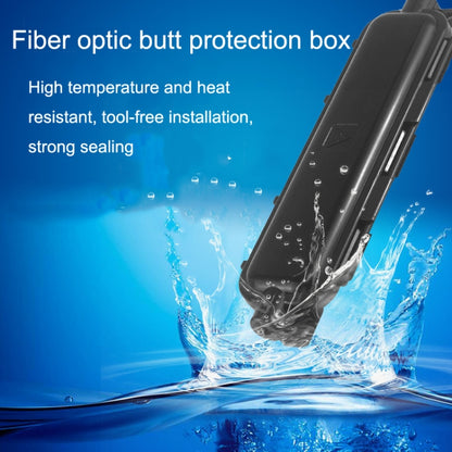 P-1101-5 5pcs SC Type Optical Fiber Waterproof Protective Box Leather Light Cable Continuation Box, 1 In 1 Out