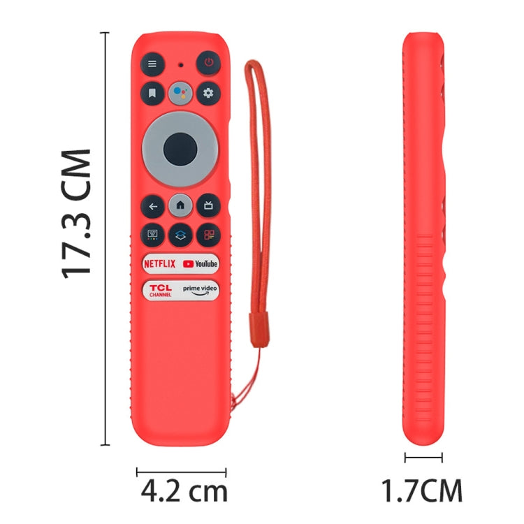For TCL RC902N FMR1 Y47 TV Remote Control Anti-Drop Silicone Case, For TCL RC902N FMR1(Luminous Green), For TCL RC902N FMR1(Blue), For TCL RC902N FMR1(Red), For TCL RC902N FMR1(Luminous Blue)