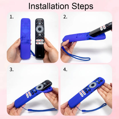 For TCL RC902N FMR1 Y47 TV Remote Control Anti-Drop Silicone Case, For TCL RC902N FMR1(Luminous Green), For TCL RC902N FMR1(Blue), For TCL RC902N FMR1(Red), For TCL RC902N FMR1(Luminous Blue)