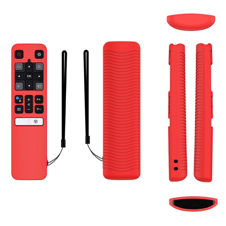 For TCL RC802V FMR1 FNR1 Y40 TV Remote Control Anti-Drop Silicone Protective Case, For TCL RC802V FMR1 FNR1(Luminous Green), For TCL RC802V FMR1 FNR1(Black), For TCL RC802V FMR1 FNR1(Blue), For TCL RC802V FMR1 FNR1(Red)