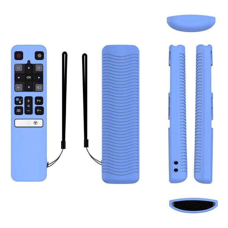 For TCL RC802V FMR1 FNR1 Y40 TV Remote Control Anti-Drop Silicone Protective Case, For TCL RC802V FMR1 FNR1(Luminous Green), For TCL RC802V FMR1 FNR1(Black), For TCL RC802V FMR1 FNR1(Blue), For TCL RC802V FMR1 FNR1(Red)