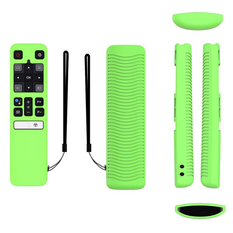 For TCL RC802V FMR1 FNR1 Y40 TV Remote Control Anti-Drop Silicone Protective Case, For TCL RC802V FMR1 FNR1(Luminous Green), For TCL RC802V FMR1 FNR1(Black), For TCL RC802V FMR1 FNR1(Blue), For TCL RC802V FMR1 FNR1(Red)