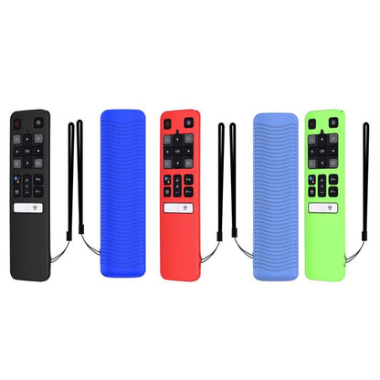 For TCL RC802V FMR1 FNR1 Y40 TV Remote Control Anti-Drop Silicone Protective Case, For TCL RC802V FMR1 FNR1(Luminous Green), For TCL RC802V FMR1 FNR1(Black), For TCL RC802V FMR1 FNR1(Blue), For TCL RC802V FMR1 FNR1(Red)