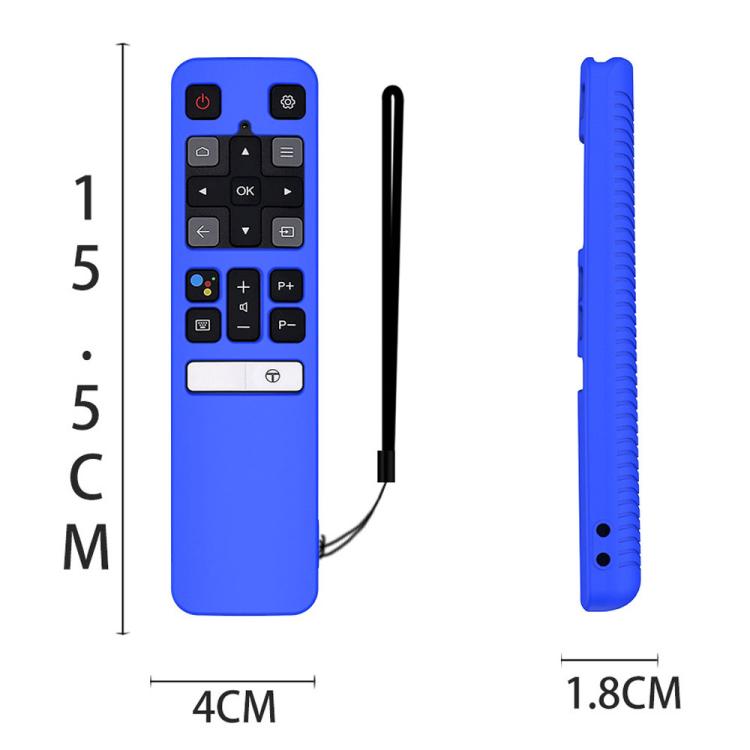 For TCL RC802V FMR1 FNR1 Y40 TV Remote Control Anti-Drop Silicone Protective Case, For TCL RC802V FMR1 FNR1(Luminous Green), For TCL RC802V FMR1 FNR1(Black), For TCL RC802V FMR1 FNR1(Blue), For TCL RC802V FMR1 FNR1(Red)
