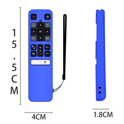 For TCL RC802V FMR1 FNR1 Y40 TV Remote Control Anti-Drop Silicone Protective Case, For TCL RC802V FMR1 FNR1(Luminous Green), For TCL RC802V FMR1 FNR1(Black), For TCL RC802V FMR1 FNR1(Blue), For TCL RC802V FMR1 FNR1(Red)