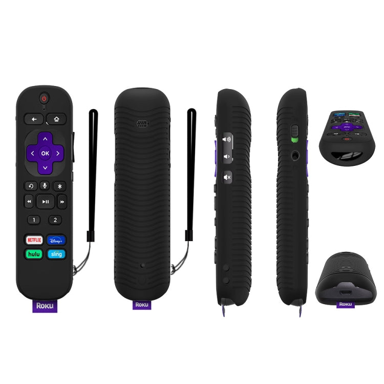 For TCL Roku Voice Remote Pro Y30 Remote Control Shockproof Silicone Protective Case, For TCL Roku Voice Remote Pro(Luminous Blue), For TCL Roku Voice Remote Pro(Luminous White), For TCL Roku Voice Remote Pro(Black), For TCL Roku Voice Remote Pro(Orang...