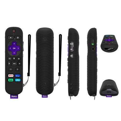 For TCL Roku Voice Remote Pro Y30 Remote Control Shockproof Silicone Protective Case, For TCL Roku Voice Remote Pro(Luminous Blue), For TCL Roku Voice Remote Pro(Luminous White), For TCL Roku Voice Remote Pro(Black), For TCL Roku Voice Remote Pro(Orang...