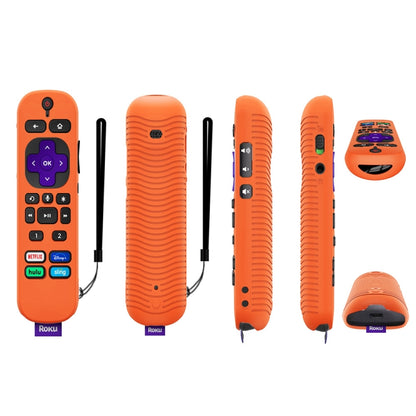 For TCL Roku Voice Remote Pro Y30 Remote Control Shockproof Silicone Protective Case, For TCL Roku Voice Remote Pro(Luminous Blue), For TCL Roku Voice Remote Pro(Luminous White), For TCL Roku Voice Remote Pro(Black), For TCL Roku Voice Remote Pro(Orang...