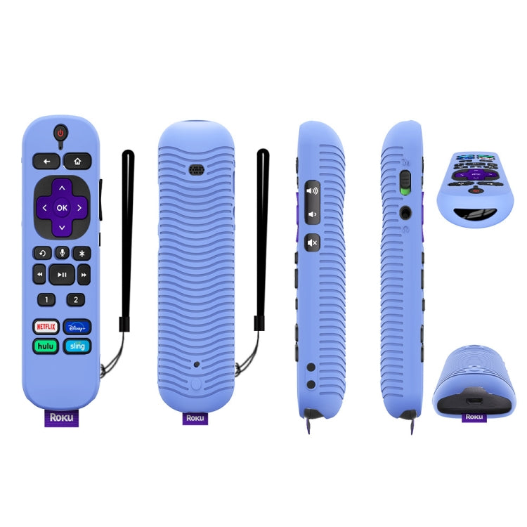 For TCL Roku Voice Remote Pro Y30 Remote Control Shockproof Silicone Protective Case, For TCL Roku Voice Remote Pro(Luminous Blue), For TCL Roku Voice Remote Pro(Luminous White), For TCL Roku Voice Remote Pro(Black), For TCL Roku Voice Remote Pro(Orang...