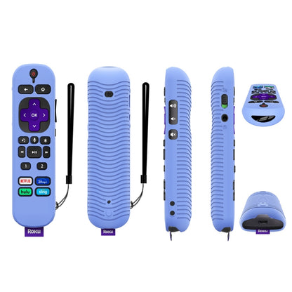 For TCL Roku Voice Remote Pro Y30 Remote Control Shockproof Silicone Protective Case, For TCL Roku Voice Remote Pro(Luminous Blue), For TCL Roku Voice Remote Pro(Luminous White), For TCL Roku Voice Remote Pro(Black), For TCL Roku Voice Remote Pro(Orang...