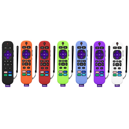 For TCL Roku Voice Remote Pro Y30 Remote Control Shockproof Silicone Protective Case, For TCL Roku Voice Remote Pro(Luminous Blue), For TCL Roku Voice Remote Pro(Luminous White), For TCL Roku Voice Remote Pro(Black), For TCL Roku Voice Remote Pro(Orang...