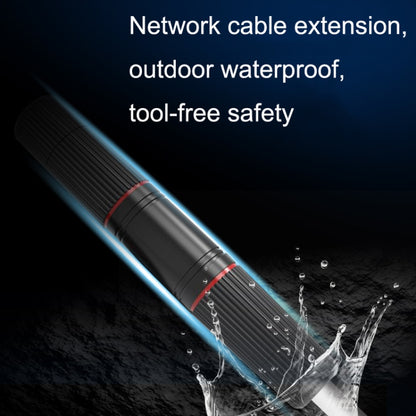 YM-8821 Pre-built Network Connectors Outdoor Waterproof Network Cable Extension Double Pass Head, Double Pass Head