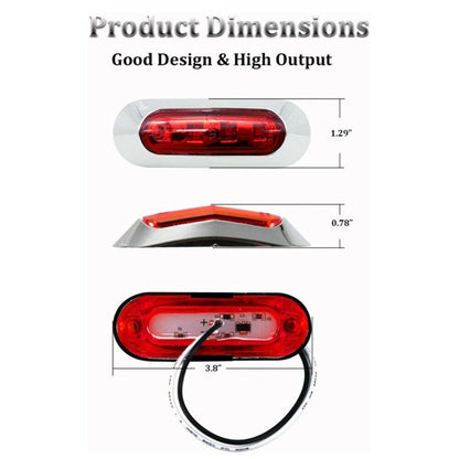 1Pair MK-234 12V Yacht Ships 4LED Navigation Lights Red And Green Signal Light