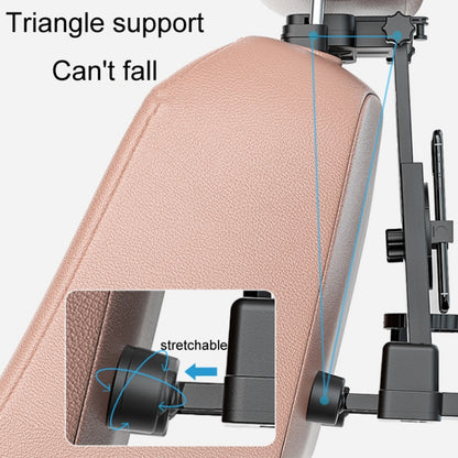 Car Seat Back Multifunctional Adjustable Travel Cup Table Computer Holder, A08