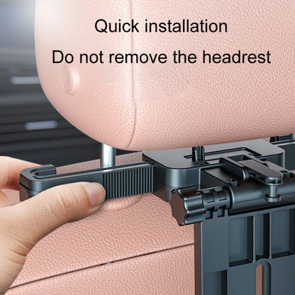 Car Seat Back Multifunctional Adjustable Travel Cup Table Computer Holder, A08