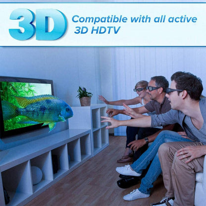 Active Shutter 3D Glasses Support 96HZ-144HZ for DLP-LINK Projection