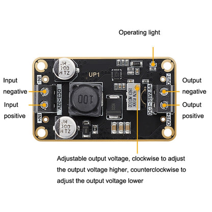DC-DC Adjustable Step-Down Power Module 3V-32V To 3-36V 72W Stereotype Board, 3V-32V To 3-36V