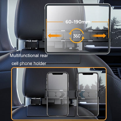 A09 5D Car Universal Adjustment U-shaped Memory Foam Headrest, U-shaped (Black), U-shaped (Gray), U-shaped (Brown), With Stand  (U-shaped)