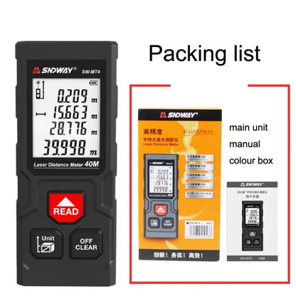 Infrared Rangefinder High Precision Electronic Ruler Laser Rangefinder, 40m
